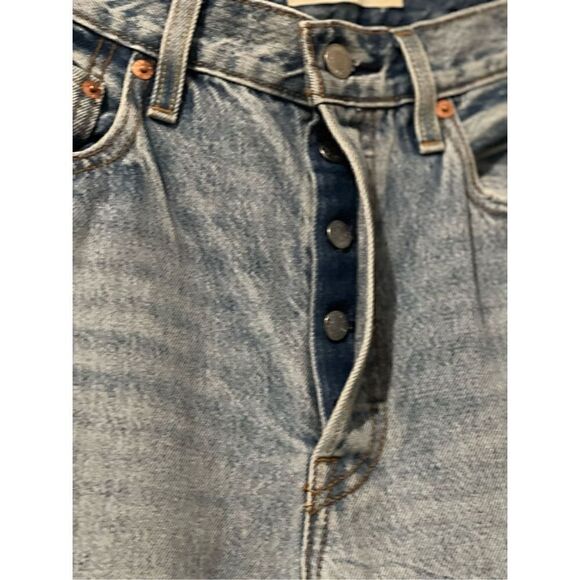 Levis Ribcage split flare womens jeans 27 faded blue - Picture 8 of 14